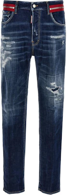 DSQUARED2 SS24 Distressed Ripped Pocket Button Jeans Navy Blue Men. S71LB1349S30342-470 Buy DSQUARED2 SS24 Distressed Ripped Pocket Button Jeans Navy Blue Men. S71LB1349S30342-470