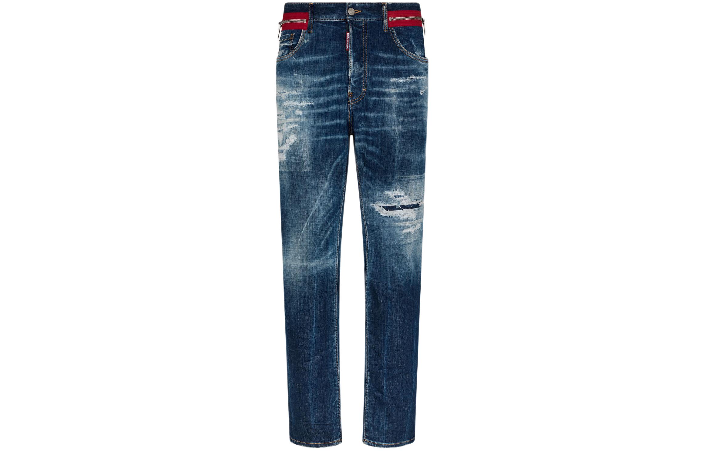 DSQUARED2 SS24 Distressed Ripped Pocket Button Jeans Navy Blue Men. S71LB1349S30342-470 圖 2