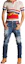 Purchase DSQUARED2 SS24 Distressed Ripped Pocket Button Jeans Navy Blue Men. S71LB1349S30342-470