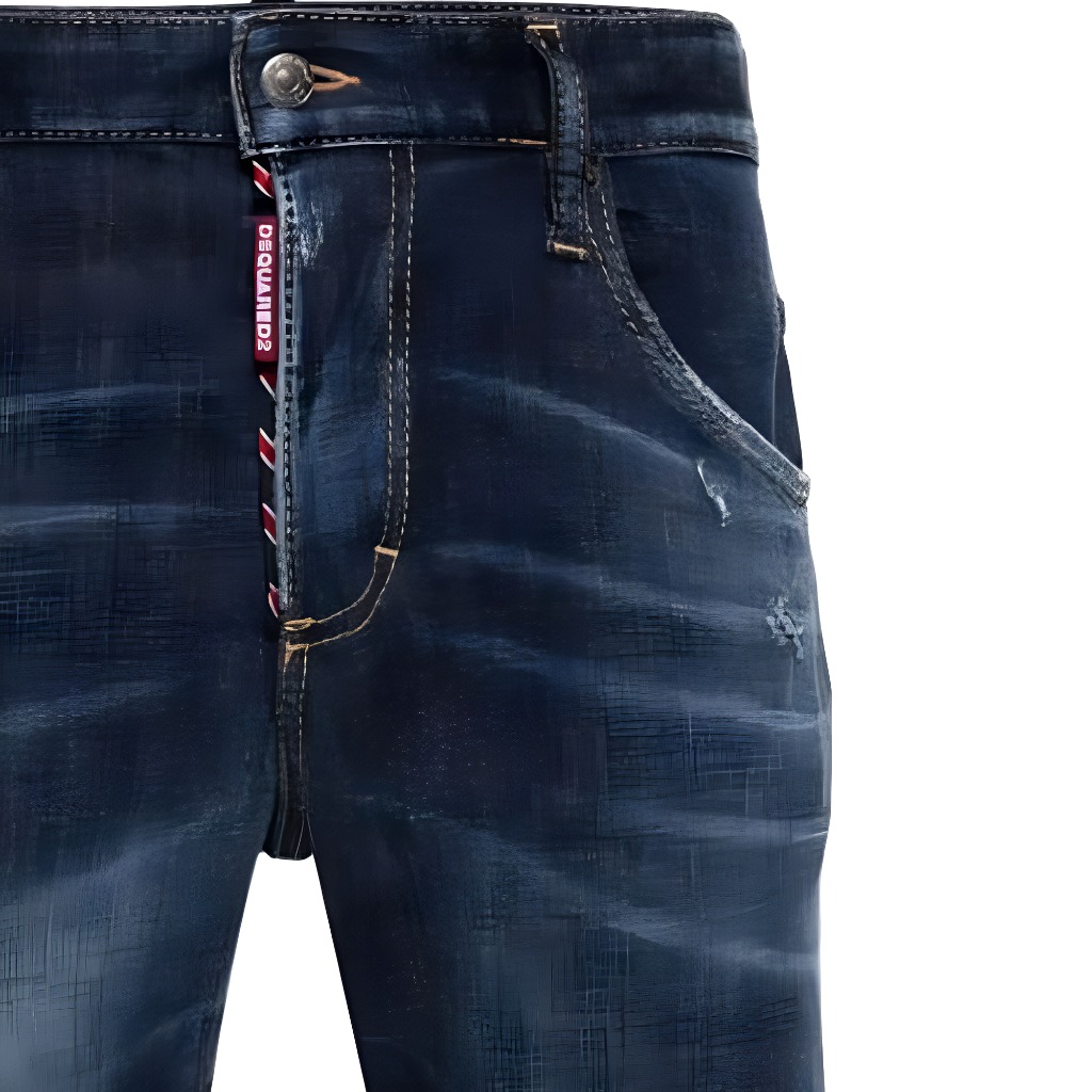 DSQUARED2 SS24 Distressed Slim Fit Button Mid-Rise Jeans Indigo  Denim. S71LB1402S30664-470 圖 7