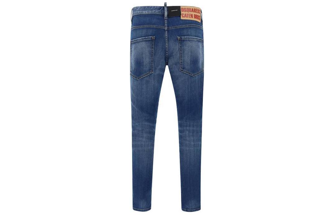 Lookbook DSQUARED2 SS24 復古低腰修身標誌牛仔褲 男款 靛藍色 S71LB1384S30342-470