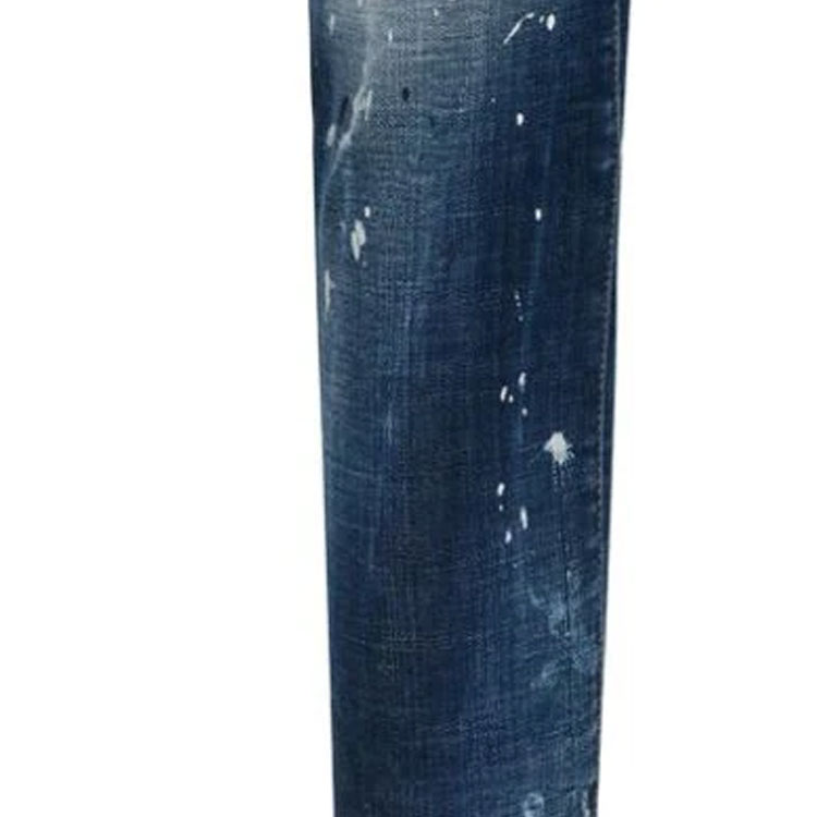 DSQUARED2 SS24 Distressed Splatter Slim Fit Indigo Denim Jeans for Men. S71LB1416S30342-470 圖 7