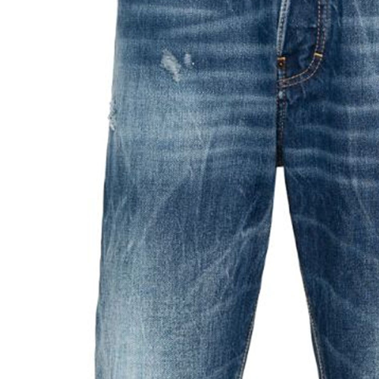 DSQUARED2 SS24 Distressed Straight-Leg Button Pocket Jeans Men Blue S71LB1379S30891-470 圖 7