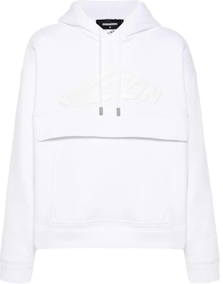 Dsquared2 SS24 Embossed Logo Hoodie White S79GU0129D25007-WHITE Buy Dsquared2 SS24 Embossed Logo Hoodie White S79GU0129D25007-WHITE
