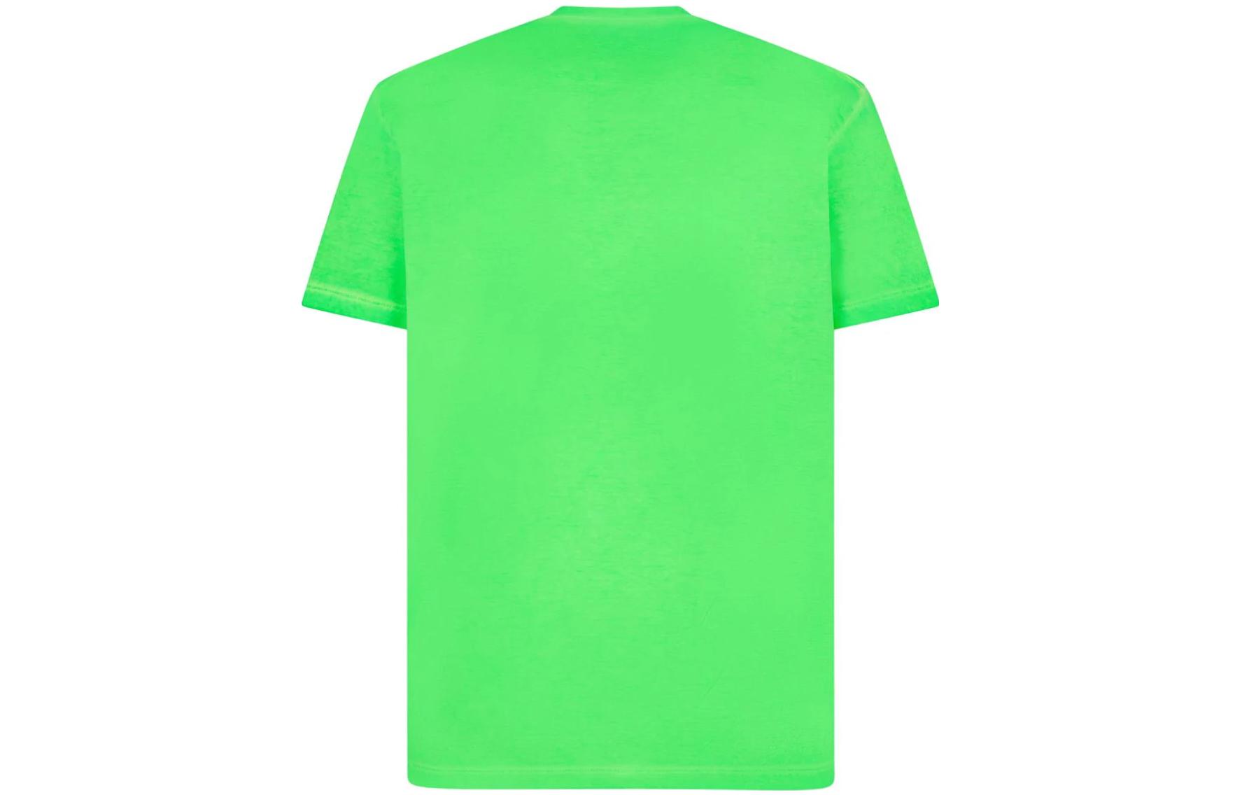 Lookbook DSQUARED2 SS24 綠色標誌印花圓領T恤 S79GC0090S22427-910