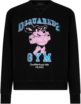 DSQUARED2 SS24 健身宽松版型黑色动物印花圆领卫衣套头衫 S74GU0759S25551-900 Buy DSQUARED2 SS24 健身宽松版型黑色动物印花圆领卫衣套头衫 S74GU0759S25551-900