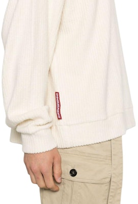 DSQUARED2 SS24 象牙白標誌針織圓領毛衣 S74GU0824D20024-101 Purchase DSQUARED2 SS24 象牙白標誌針織圓領毛衣 S74GU0824D20024-101