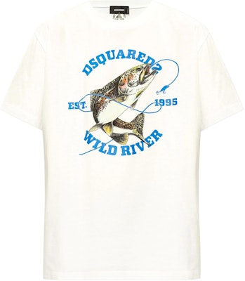 DSQUARED2 SS24 ロゴプリント クルーネック 半袖Tシャツ ホワイト S74GD1318D20020-100 Order DSQUARED2 SS24 ロゴプリント クルーネック 半袖Tシャツ ホワイト S74GD1318D20020-100