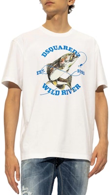 DSQUARED2 SS24 ロゴプリント クルーネック 半袖Tシャツ ホワイト S74GD1318D20020-100 Lookbook DSQUARED2 SS24 ロゴプリント クルーネック 半袖Tシャツ ホワイト S74GD1318D20020-100