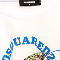 Details for DSQUARED2 SS24 Logo Print Crew Neck Short Sleeve Tee White S74GD1318D20020-100