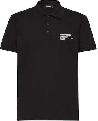DSQUARED2 SS24 標誌印花短袖POLO衫 男款 黑色 S74GL0082S22743-900 Buy DSQUARED2 SS24 標誌印花短袖POLO衫 男款 黑色 S74GL0082S22743-900