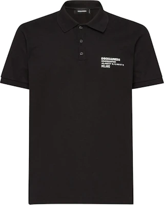 DSQUARED2 SS24 標誌印花短袖POLO衫 男款 黑色 S74GL0082S22743-900 Order DSQUARED2 SS24 標誌印花短袖POLO衫 男款 黑色 S74GL0082S22743-900