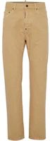 Order Pantalones Casuales Beige DSQUARED2 SS24 Logo Straight-Fit para Hombre. S79KA0076D35106