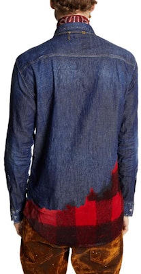 DSQUARED2 男裝 SS24 海軍藍格紋長袖襯衫. S74DM0850S30341-470 Purchase DSQUARED2 男裝 SS24 海軍藍格紋長袖襯衫. S74DM0850S30341-470