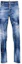 Order DSQUARED2 SS24 Paint Button Slim Fit Blue Jeans Men. S71LB1364S30872-470