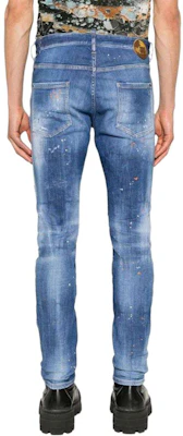 DSQUARED2 SS24 Paint Button Slim Fit Blue Jeans Men. S71LB1364S30872-470 Shop DSQUARED2 SS24 Paint Button Slim Fit Blue Jeans Men. S71LB1364S30872-470