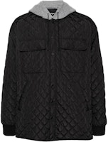 DSQUARED2 SS24 Patchwork Quilted Oversized Hoodie Jacket Black S74AM1461S78554-900 DSQUARED2 SS24 Patchwork Quilted Oversized Hoodie Jacket Black S74AM1461S78554-900
