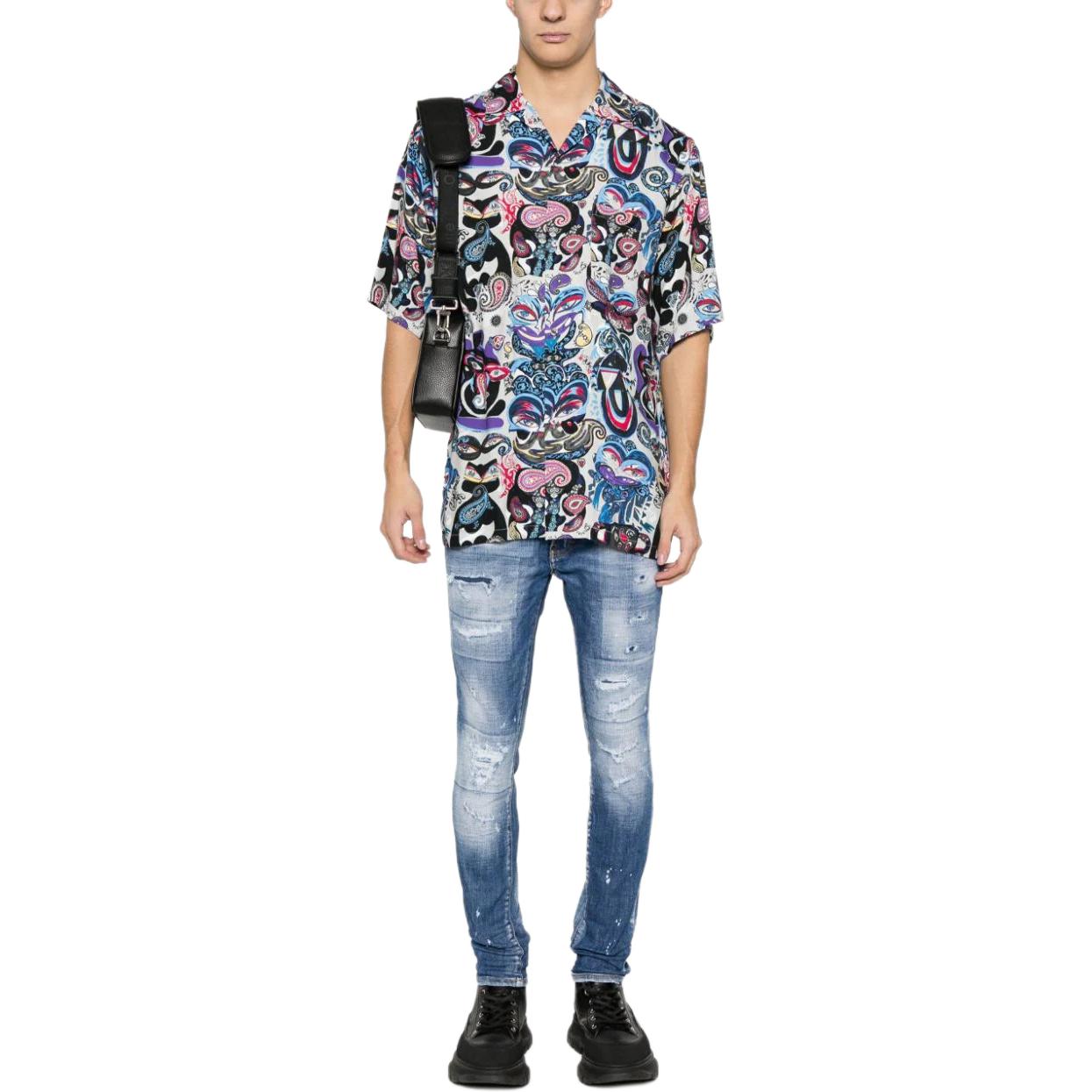 DSQUARED2 SS24 Slim Fit Distressed Zipper Jeans Men’s Blue S74LB1440S30872-470 圖 3