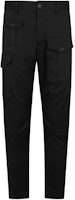 DSQUARED2 SS24 Slim Fit Solid Pocket Button Cargo Pants Men Black S74KB0909S39021-900 DSQUARED2 SS24 Slim Fit Solid Pocket Button Cargo Pants Men Black S74KB0909S39021-900