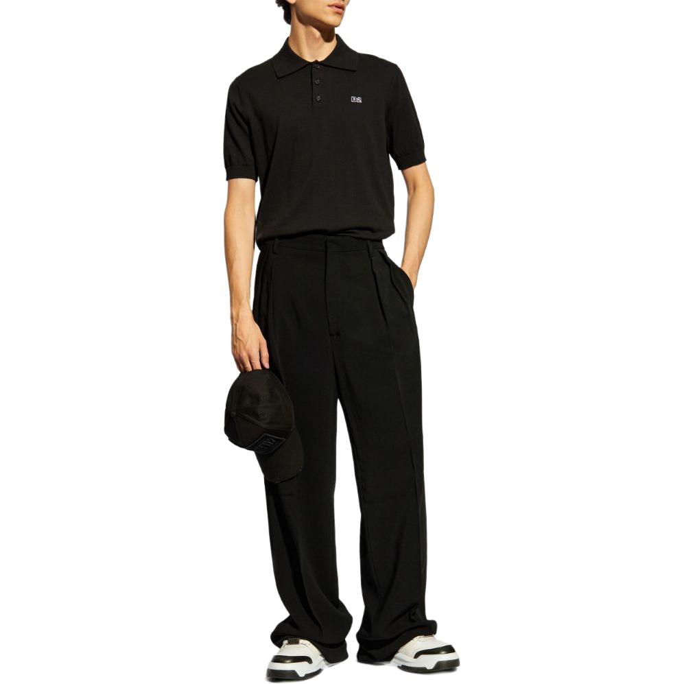 Lookbook DSQUARED2 SS24 ロゴカジュアルポロシャツ メンズ ブラック S74HA1452D13018
