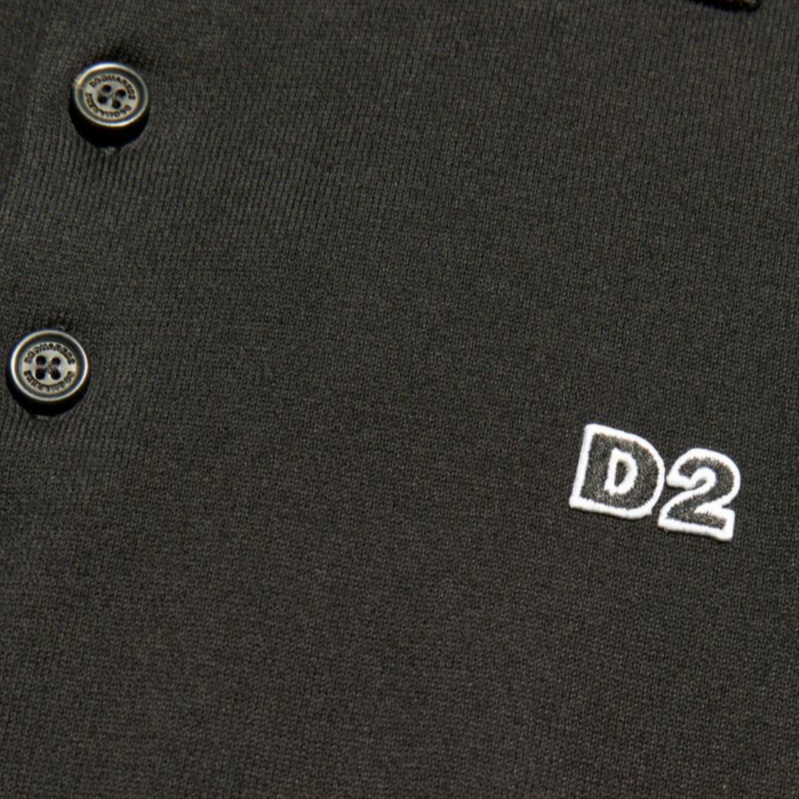 Details for DSQUARED2 SS24 ロゴカジュアルポロシャツ メンズ ブラック S74HA1452D13018