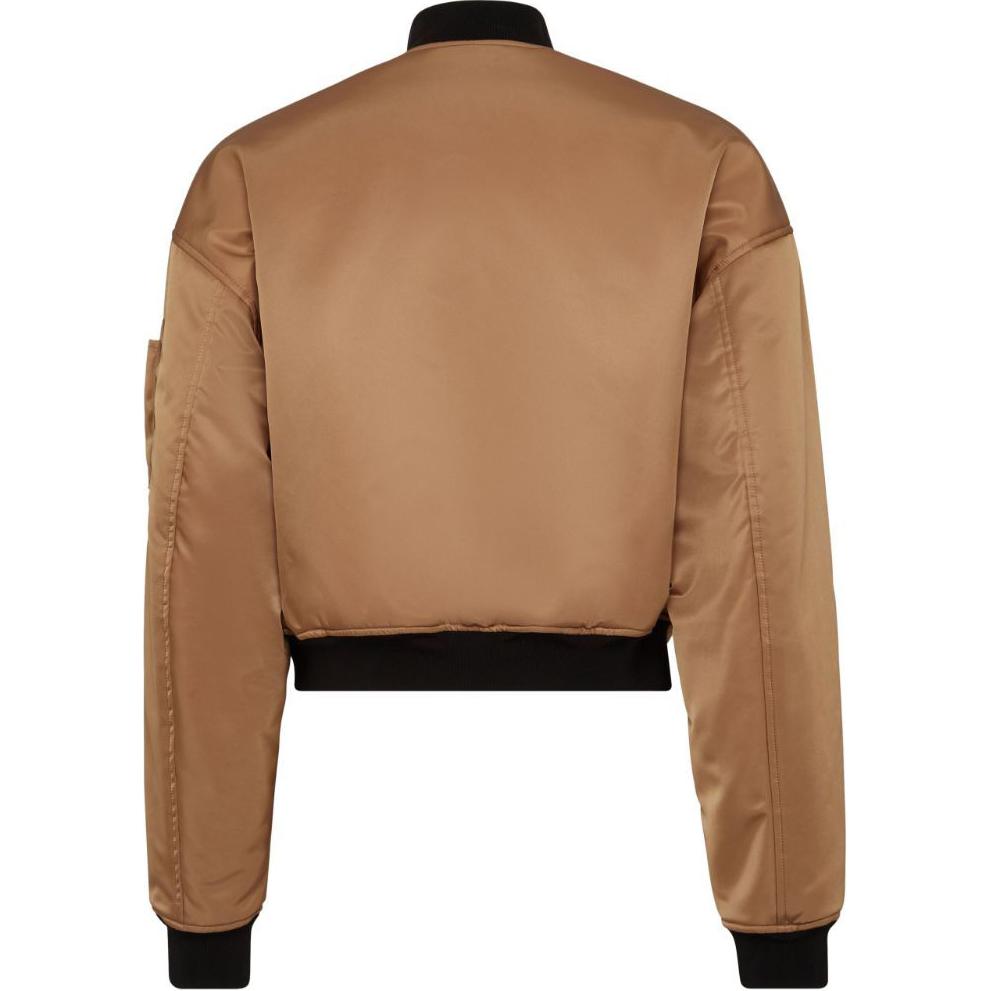DSQUARED2 SS24 Solid Zip-Up Short Bomber Jacket Caramel Brown S71AN0578S35411-124 圖 3