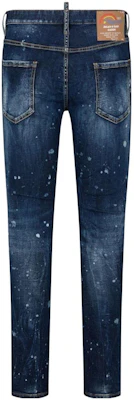 디스퀘어드2 SS24 스플래터 슬림핏 진 남성 인디고 블루 S74LB1484S30805-470 Lookbook 디스퀘어드2 SS24 스플래터 슬림핏 진 남성 인디고 블루 S74LB1484S30805-470