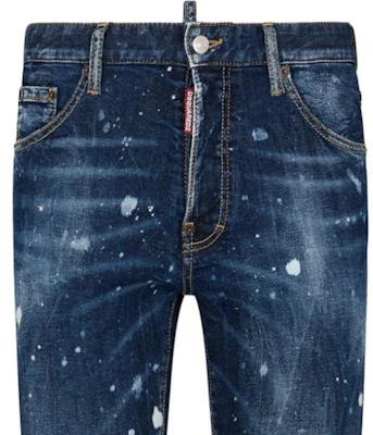 디스퀘어드2 SS24 스플래터 슬림핏 진 남성 인디고 블루 S74LB1484S30805-470 Shop 디스퀘어드2 SS24 스플래터 슬림핏 진 남성 인디고 블루 S74LB1484S30805-470