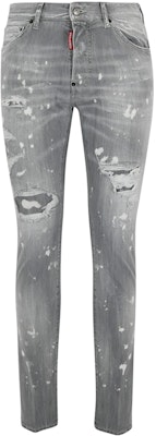 DSQUARED2 SS24 男士水洗做旧拉链口袋牛仔裤 浅灰色 S71LB1374S30260-852 Buy DSQUARED2 SS24 男士水洗做旧拉链口袋牛仔裤 浅灰色 S71LB1374S30260-852