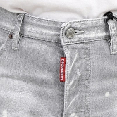 DSQUARED2 SS24 男士水洗做旧拉链口袋牛仔裤 浅灰色 S71LB1374S30260-852 Purchase DSQUARED2 SS24 男士水洗做旧拉链口袋牛仔裤 浅灰色 S71LB1374S30260-852