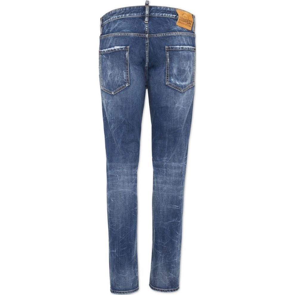 DSQUARED2 SS24 Washed Logo Slim Fit Button Jeans Men’s Blue. S71LB1442S30309 圖 3