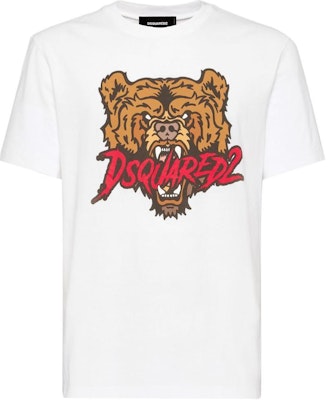 DSQUARED2 SS24 男士白色虎纹印花圆领短袖T恤 S74GD1316D20014 Buy DSQUARED2 SS24 男士白色虎纹印花圆领短袖T恤 S74GD1316D20014