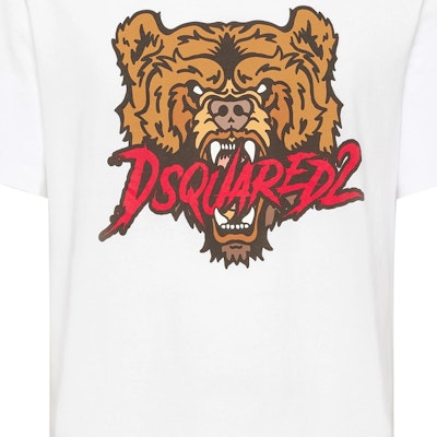 DSQUARED2 SS24 男士白色虎纹印花圆领短袖T恤 S74GD1316D20014 Shop DSQUARED2 SS24 男士白色虎纹印花圆领短袖T恤 S74GD1316D20014