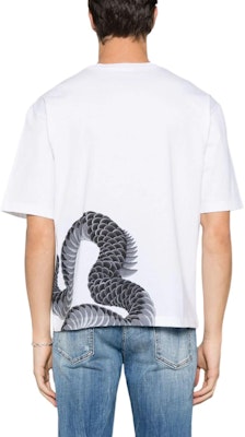 DSQUARED2 男士白色龙纹宽松T恤 SS24款 S74GD1214S23009-100 Shop DSQUARED2 男士白色龙纹宽松T恤 SS24款 S74GD1214S23009-100