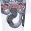 Cheap DSQUARED2 男士白色龙纹宽松T恤 SS24款 S74GD1214S23009-100