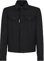 DSQUARED2 Tailored Dan Black Denim Jacket Long Sleeve Short Style for Men. S74AM1482S40320-900 DSQUARED2 Tailored Dan Black Denim Jacket Long Sleeve Short Style for Men. S74AM1482S40320-900