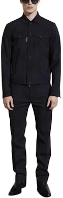 DSQUARED2 Jaket Denim Hitam Lelaki Lengan Panjang Gaya Pendek. S74AM1482S40320-900 Shop DSQUARED2 Jaket Denim Hitam Lelaki Lengan Panjang Gaya Pendek. S74AM1482S40320-900