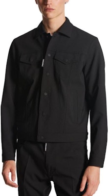 DSQUARED2 Jaket Denim Hitam Lelaki Lengan Panjang Gaya Pendek. S74AM1482S40320-900 Purchase DSQUARED2 Jaket Denim Hitam Lelaki Lengan Panjang Gaya Pendek. S74AM1482S40320-900