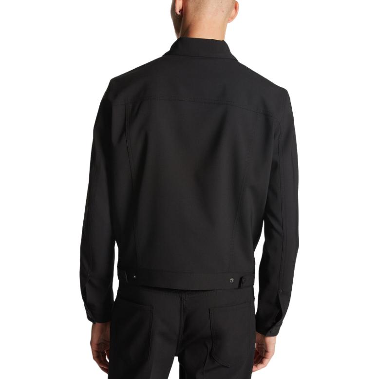 Details for DSQUARED2 Jaket Denim Hitam Lelaki Lengan Panjang Gaya Pendek. S74AM1482S40320-900