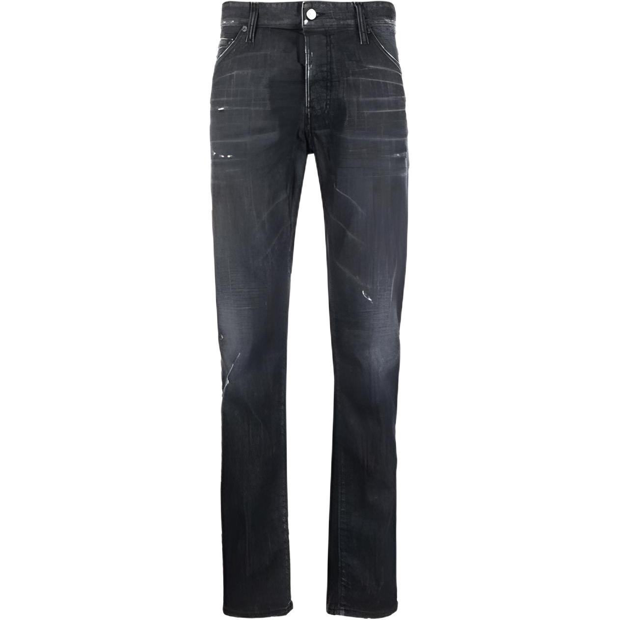 DSQUARED2 Washed Distressed Pocket Jeans Men’s Black. S71LB1139S30357-900