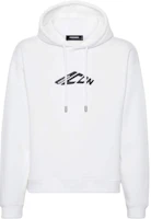Dsquared2 White Graphic Print Pullover Hoodie Long Sleeve. S79GU0137D25007-100 Dsquared2 White Graphic Print Pullover Hoodie Long Sleeve. S79GU0137D25007-100