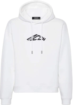 Dsquared2 White Graphic Print Pullover Hoodie Long Sleeve. S79GU0137D25007-100 Buy Dsquared2 White Graphic Print Pullover Hoodie Long Sleeve. S79GU0137D25007-100