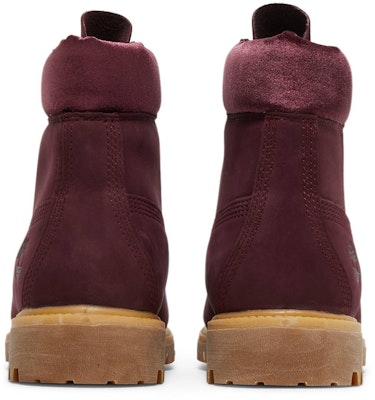 DTLR x Timberland 6 Inch Premium Boot Burgundy Velvet TB0A1PB2