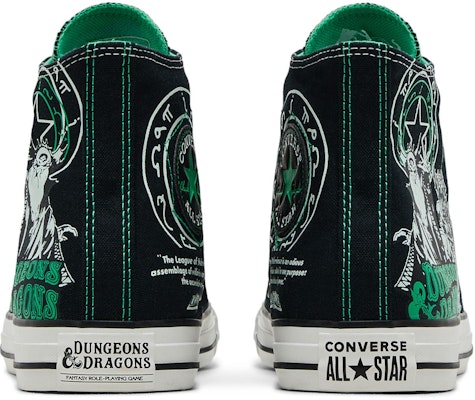 Dungeons & Dragons x Converse Chuck Taylor All Star High 'Black Green' A09885C Details for Dungeons & Dragons x Converse Chuck Taylor All Star High 'Black Green' A09885C