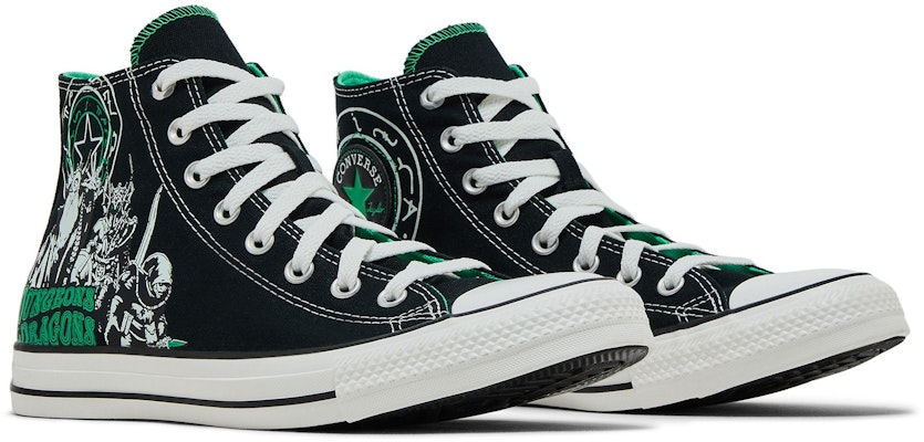 Dungeons & Dragons x Converse Chuck Taylor All Star High 'Black Green' A09885C Cheap Dungeons & Dragons x Converse Chuck Taylor All Star High 'Black Green' A09885C