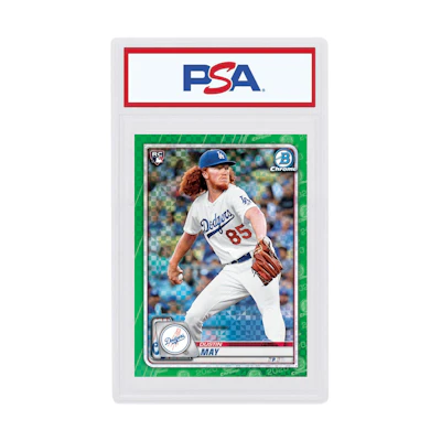 Dustin May 2020 Bowman Chrome X Rookie Green X-Fractor /31 #96