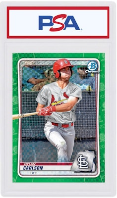 Dylan Carlson 2020 Bowman Chrome X Green X-Fractor /31 #BCP-236 Buy Dylan Carlson 2020 Bowman Chrome X Green X-Fractor /31 #BCP-236