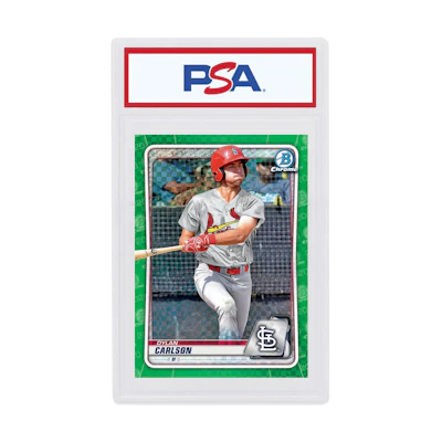 Dylan Carlson 2020 Bowman Chrome X Green X-Fractor /31 #BCP-236