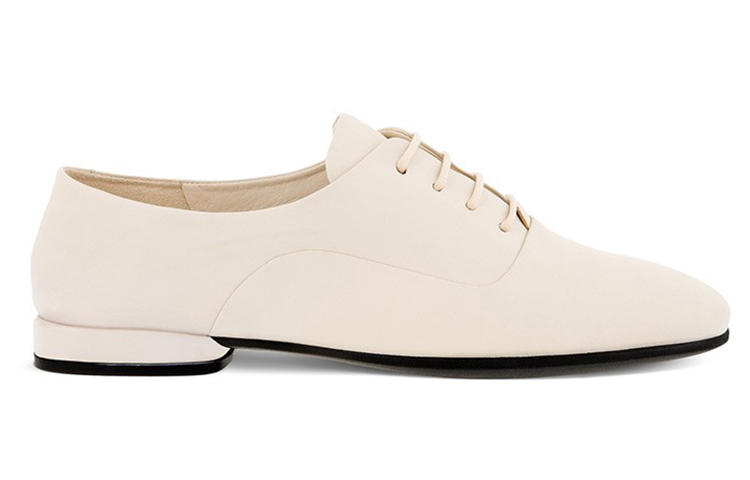 Order ECCO Anne Series Leather Flat Casual Sneaker 'Lime' 20821301378
