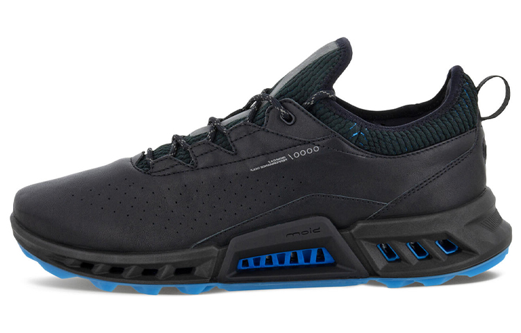 ECCO Biom C4 Black Golf Shoes Low-Top Leather Stretch Sock Fit 13040401001